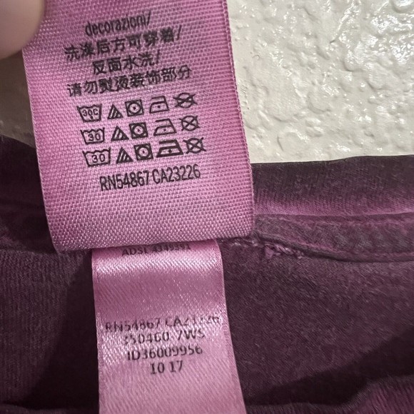 Pink Victoria's Secret Womens Shirt Size XS PINK Spellout on back Long Sleeve - Picture 7 of 7